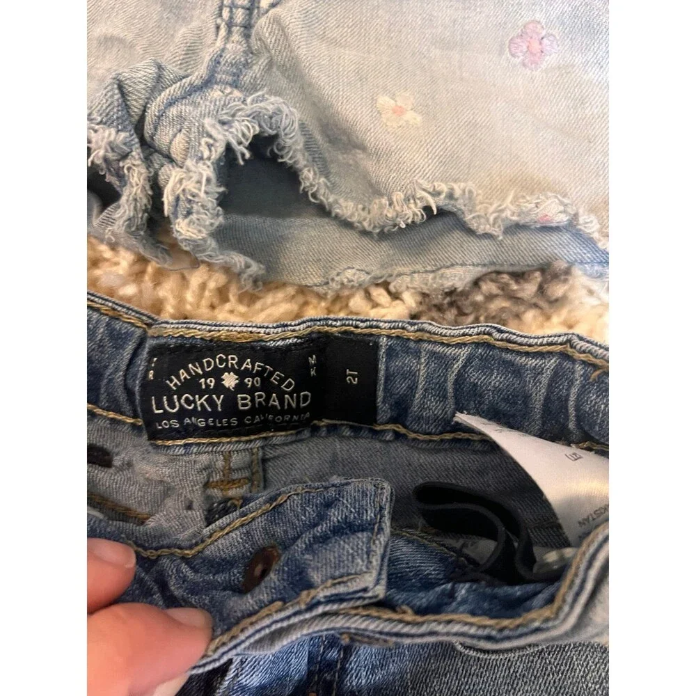 Cutoff Jean Shorts, Cat & Jack Embroidered Daisy and lucky brand 2t